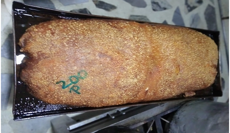 Lechona recién horneada, con el sabor y la tradición del Tolima.